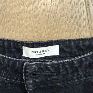 Moussy Vintage Black Flare Jeans